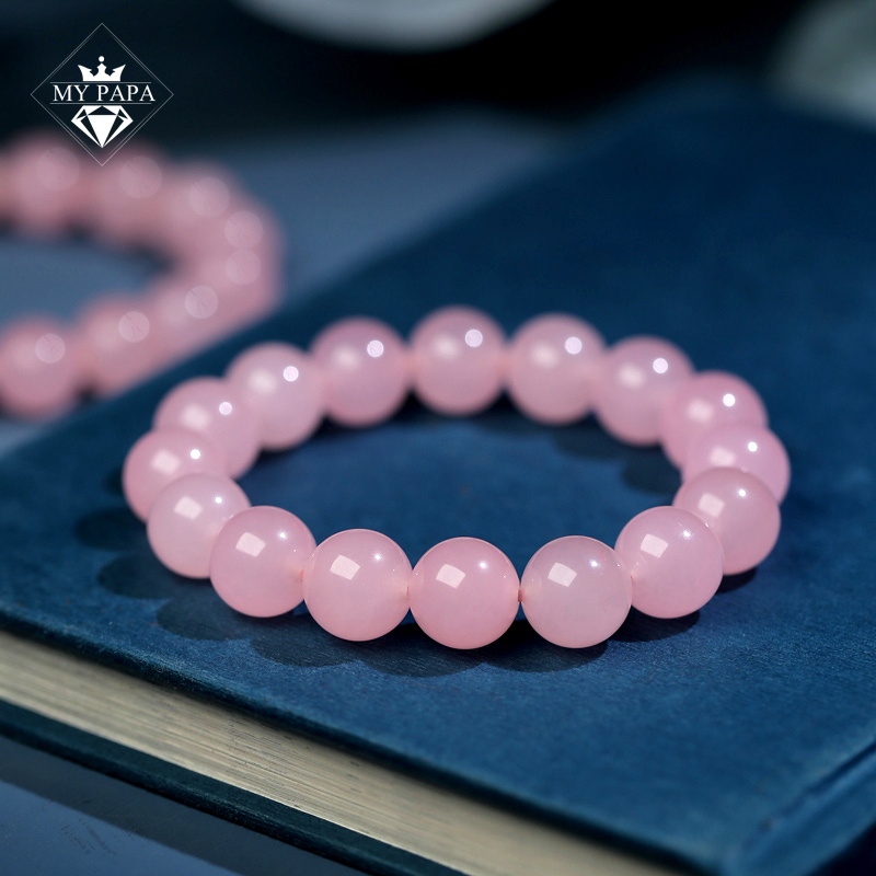 Ảnh Vòng tay Chalcedony Hồng Brazil MYPAPA 2