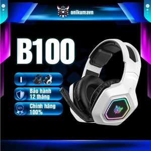 Tai Nghe Gaming Ba Chế Độ Onikuma B100 2.4G/Bluetooth/Có Dây Có Micrô Đa Hướng Thời Lượng Pin 60 Giờ