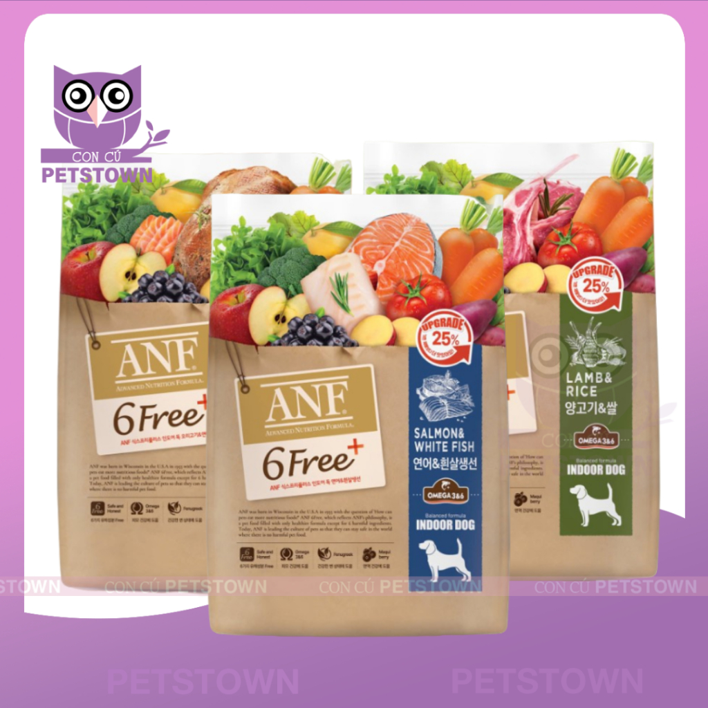 [HẠT HỮU CƠ 5.6KG] Thức ăn hạt hữu cơ cao cấp Cho Chó  ANF 6 FREE+ DOG 5.6Kg nhập khẩu Hàn Quốc