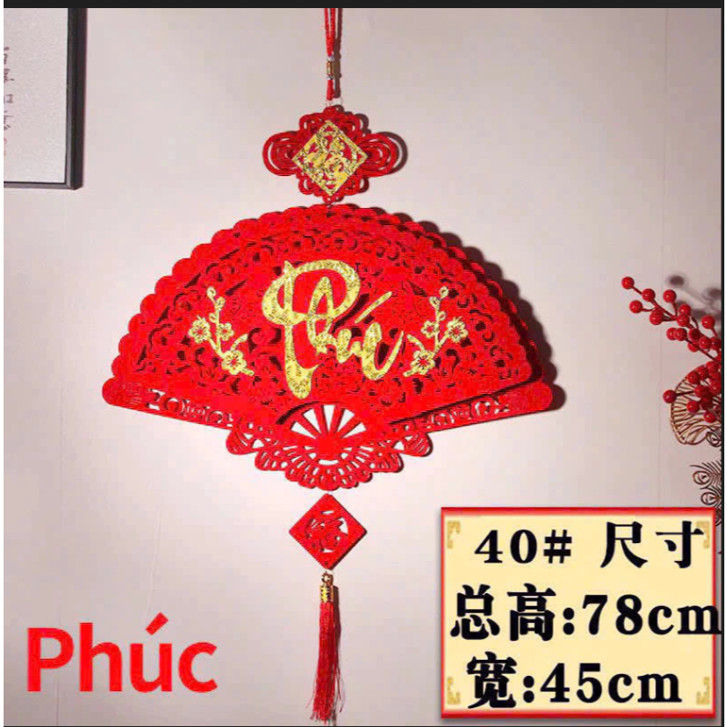 KHÁNH QUẠT 3D CHỮ THỌ , TẾT rất to 78 x 40cm - Quà tặng ông bà - trang trí tết xuân