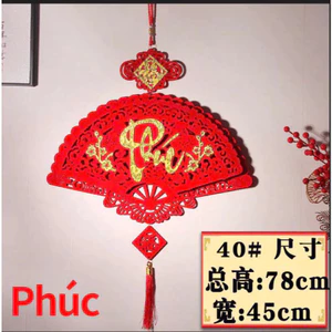 KHÁNH QUẠT 3D CHỮ THỌ , TẾT rất to 78 x 40cm - Quà tặng ông bà - trang trí tết xuân