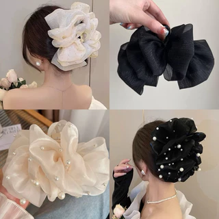 Kẹp Tóc Bong Bóng Nhiều Lớp Phồng Đơn Giản Đính Đá K22 Dễ Thương