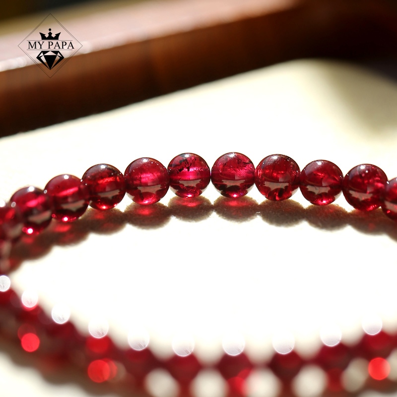 Ảnh Vòng tay Garnet (Ngọc Hồng Lựu) Sri Lanka MYPAPA 1