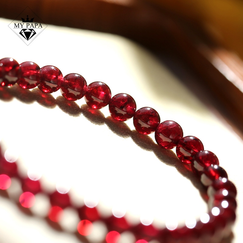 Ảnh Vòng tay Garnet (Ngọc Hồng Lựu) Sri Lanka MYPAPA 3