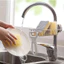 GIÁ ĐỠ INOX BỒN RỬA CHÉN - Gắn Vòi Rửa Treo Miếng Rửa Chén Tiện Lợi