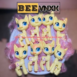 (THANH LÝ) Búp bê Pony Fluttershy 15cm Hasbro xuất xịn có LỖI LEM MÀU