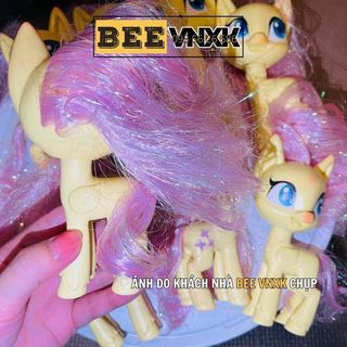 (THANH LÝ) Búp bê Pony Fluttershy 15cm Hasbro xuất xịn có LỖI LEM MÀU