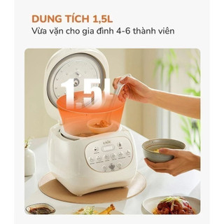 Nồi Cơm Điện Thông Minh Unie URC815 – Lòng Gốm Ceramic, 6 Chế Độ, Dung Tích 1.5L, Bảo Hành 12 Tháng