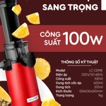 [HỎA TỐC HCM] Máy Ép Chậm Mini 3S Lazychef - Máy Ép Trái Cây, Máy Làm Kem Hoa Quả, Tháo Lắp 3s, Bảo Hành Chính Hãng — ảnh 8