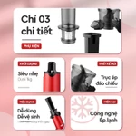 [HỎA TỐC HCM] Máy Ép Chậm Mini 3S Lazychef - Máy Ép Trái Cây, Máy Làm Kem Hoa Quả, Tháo Lắp 3s, Bảo Hành Chính Hãng — ảnh 7