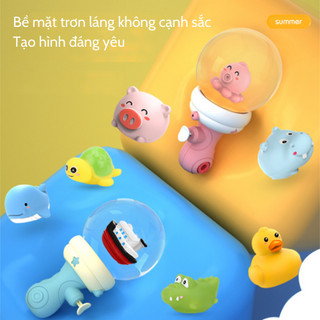 Súng Nước Đồ Chơi Mini Nhiều Màu Hoạt Hình Phát Sáng Đáng Yêu Cho Bé 89078