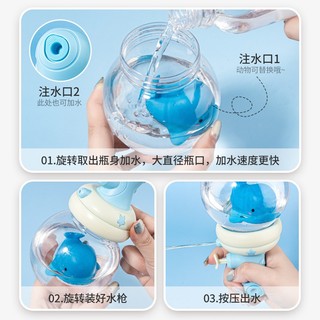 Súng Nước Đồ Chơi Mini Nhiều Màu Hoạt Hình Phát Sáng Đáng Yêu Cho Bé 89078