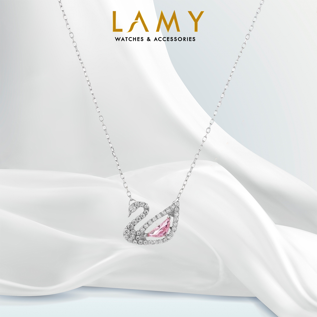Ảnh Dây chuyền thiên nga LAMY Crystal Swan Necklace Silver 6042 1