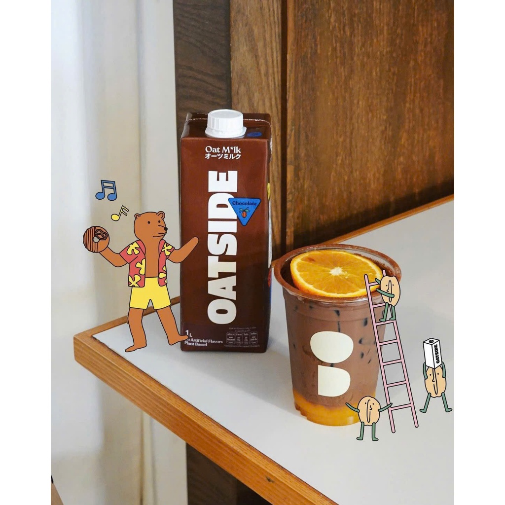 Sữa yến mạch OATSIDE Chocolate Oat Milk hộp 1L thơm ngon bổ dưỡng