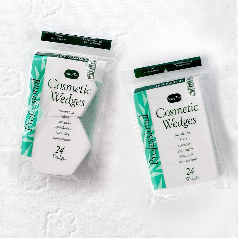Bông latex tán kem nền Cosmetics Wedges, chất bông mềm mại, ko thấm hút kem.