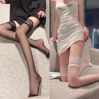IK Tất Đùi Viền Ren Lolita JK Cosplay Gợi Cảm Co Giãn Tốt V15