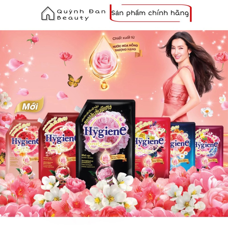 Nước Xả Vải Hygiene Thái Lan 1100ml EXPER CARE Đậm Đặc Gói Lớn Hương Hoa Tự Nhiên. 1