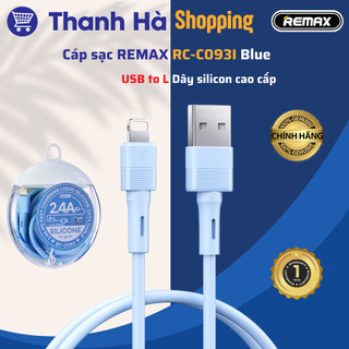 Cáp sạc REMAX Jany RC-C093I (USB to L) - Nhựa TPE siêu cứng, Cáp cao su - 2.4A - 1m