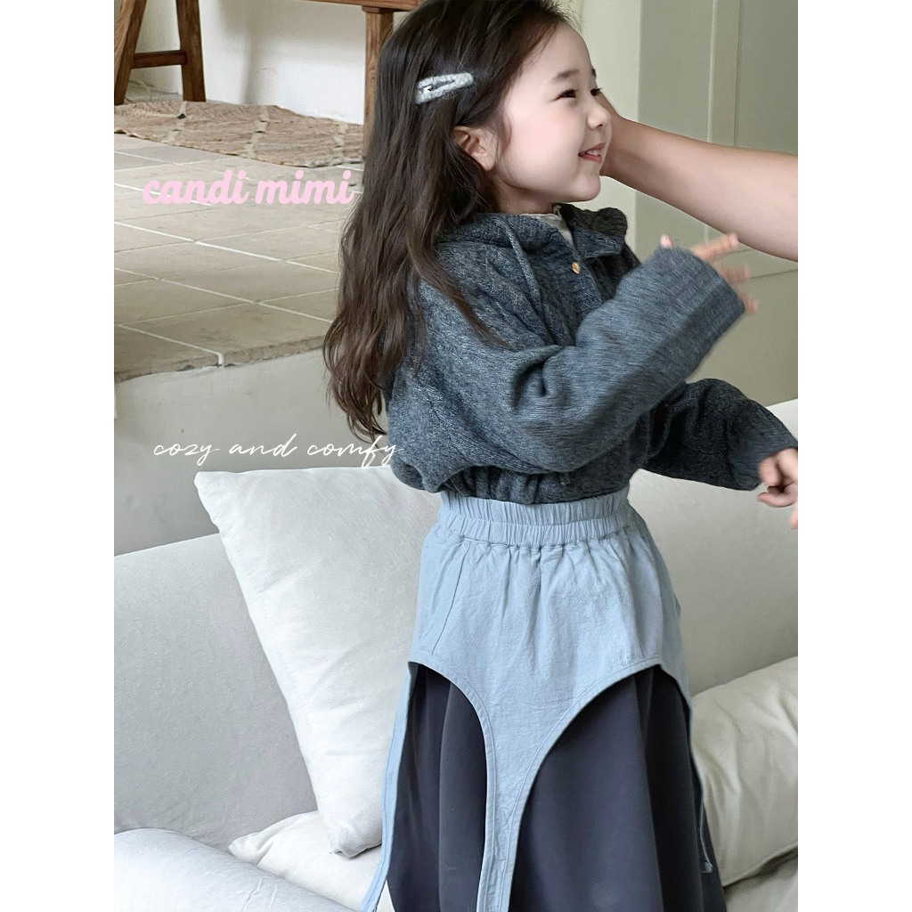 CANDIMIMI Chân váy dáng lỡ vạt cách điệu - Phong cách Hàn Quốc