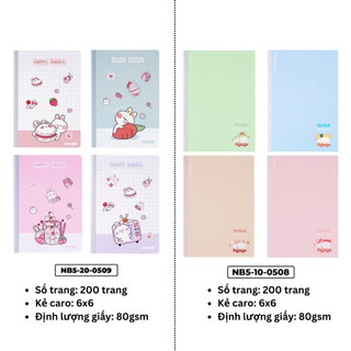 Vở Caro B5 Classmate ,Vở Kẻ Caro 100/200 Trang, Vở Ô Vuông May Gáy Dùng Ghi Chép, Học Ngôn Ngữ, Viết Bài