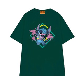 Áo Thun Local Brand NGỐ TEE Lilo và Stitch Phong Cách Retro Chất Vải Cotton 75 Thoáng Mát