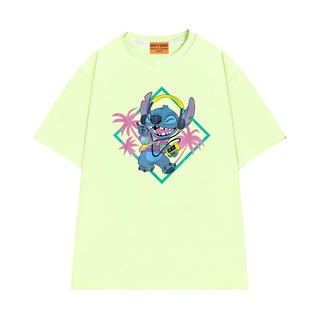 Áo Thun Local Brand NGỐ TEE Lilo và Stitch Phong Cách Retro Chất Vải Cotton 75 Thoáng Mát