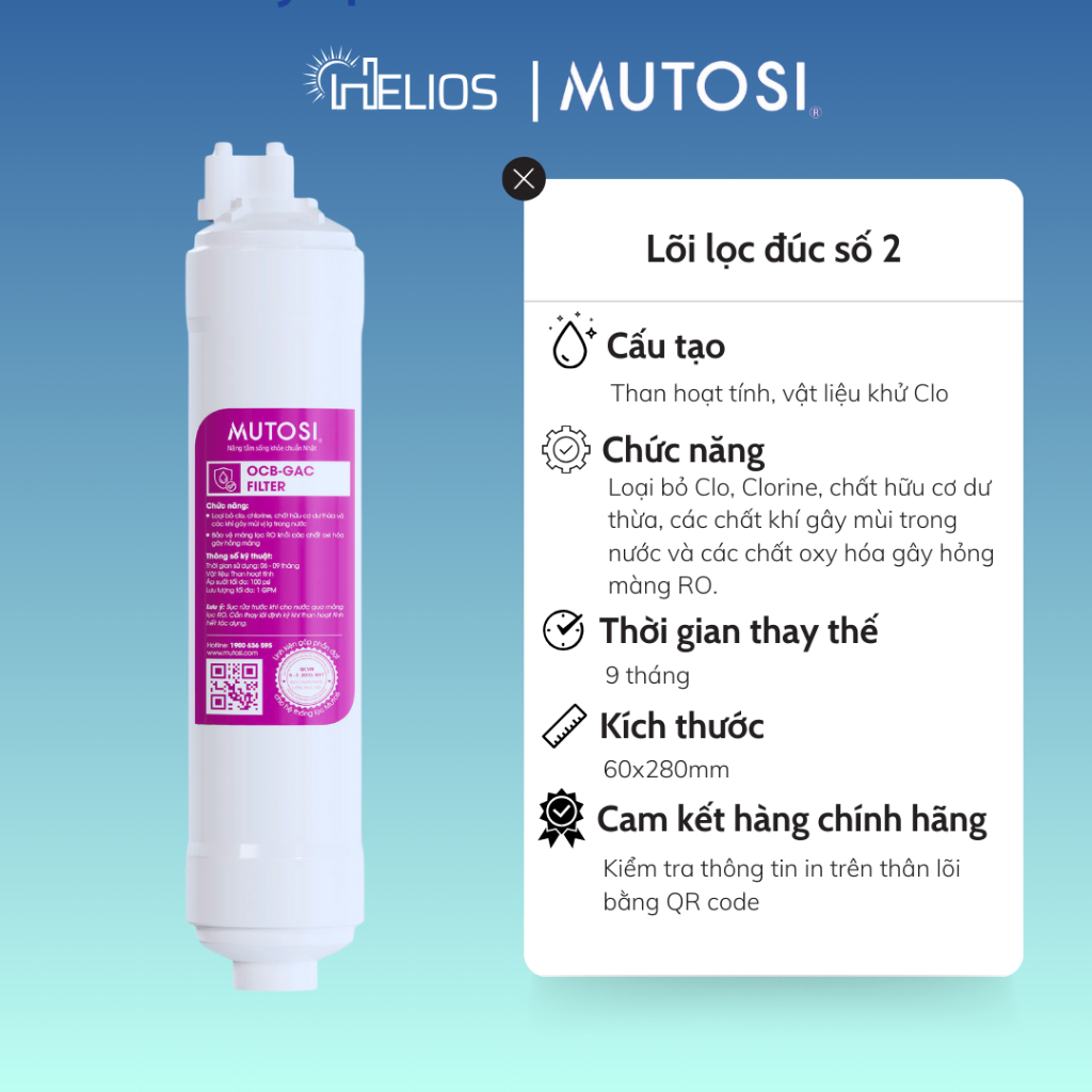 Ảnh Bộ 3 lõi đúc cắm nhanh Mutosi số 1 2 3 - Hàng Chính Hãng dành cho máy Mutosi, Sunhouse, Kangaroo,... 4