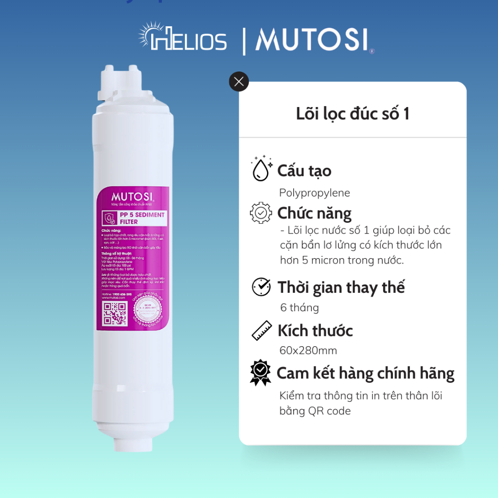 Ảnh Bộ 3 lõi đúc cắm nhanh Mutosi số 1 2 3 - Hàng Chính Hãng dành cho máy Mutosi, Sunhouse, Kangaroo,... 3