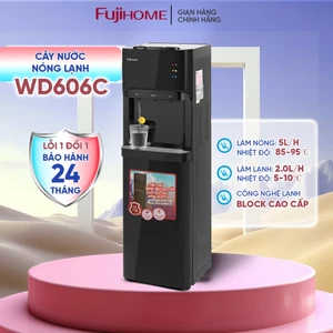Cây nước nóng lạnh Nhập Khẩu bình âm Fujihome, bình nước uống trực tiếp 3 vòi khoá vòi nóng an toàn dispenser water