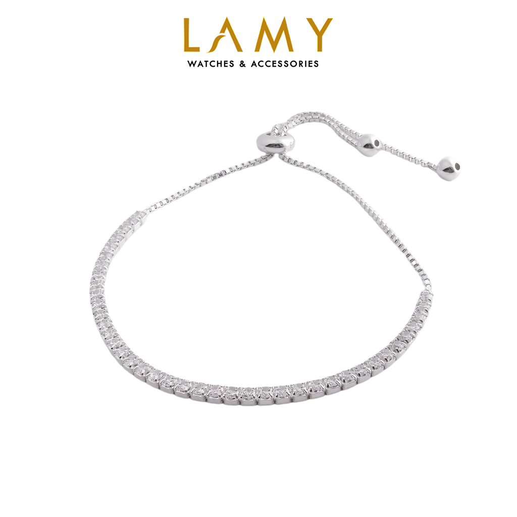 Ảnh Lắc tay bạc CDE đính đá cá tính White Subtle Bracelet Silver CDE2014SV - Lắc tay bạc Lamy 2