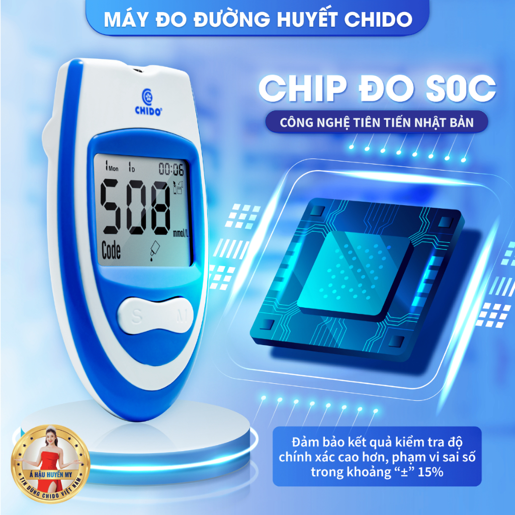 Ưu điểm Máy Đo Đường Huyết Chido