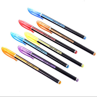Bộ 12 Bút Bi Nhũ Kim Tuyến Dạ Quang nhiều màu sắc Neon Gel Color Pen