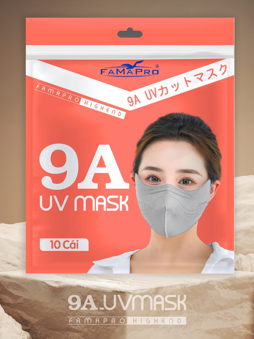 Ảnh Khẩu trang y tế 5 lớp Famapro chống nắng siêu tốt ( Size 55-80kg ) 1