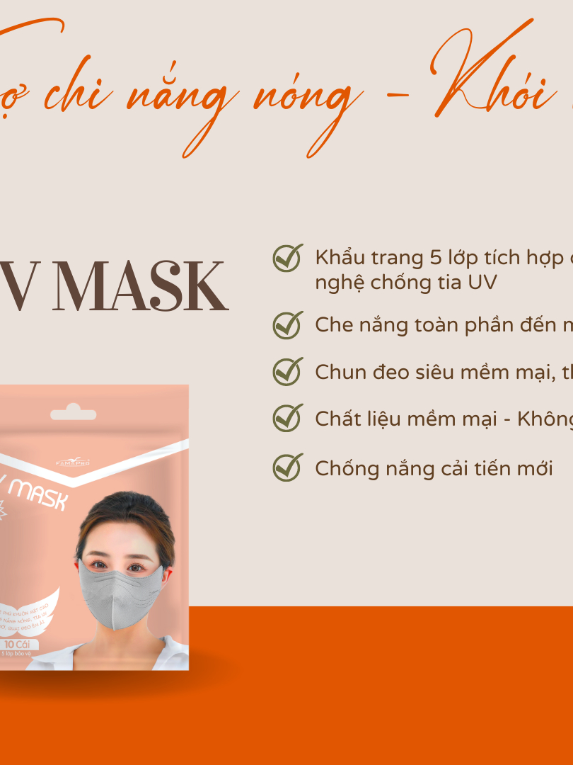 Ảnh Khẩu trang y tế 5 lớp Famapro chống nắng siêu tốt ( Size 55-80kg ) 2