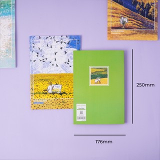 Combo 5/10 Vở Van Gogh Kẻ Ngang Khổ B5 70GSM 80/120 Trang Vở Kẻ Ngang Bìa Chống Nước Viết Bài Vở Viết Cấp 2