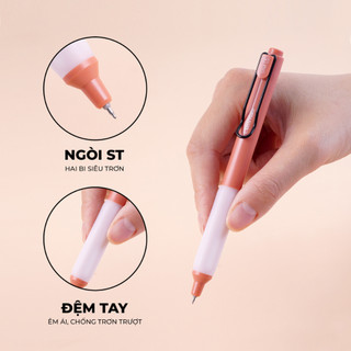 Bút Gel Bấm CLASSMATE Ngòi 0.5mm, Nhiều Màu, Mực Đều Nét trơn, Ngòi ST Siêu Trơn, Dành Cho Học Sinh