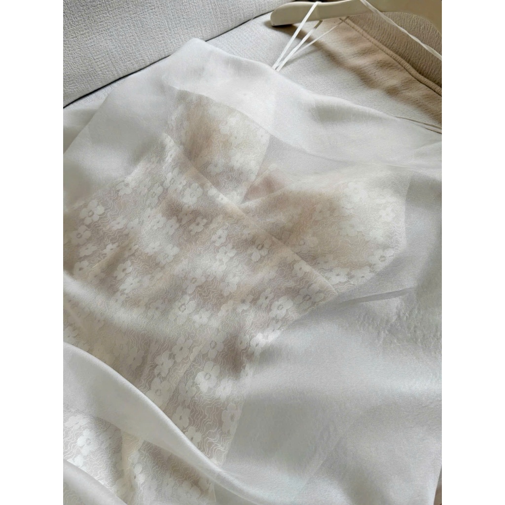 Jum thêu ren kèm lưới voan hai món- Hàng Thiết Kế- Màu Be- TYCLOTHING