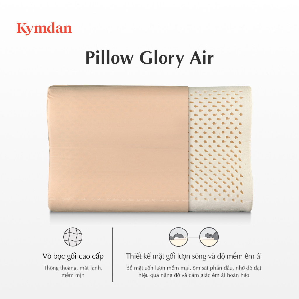 Ảnh Gối cao su thiên nhiên Kymdan Pillow Glory Air 1