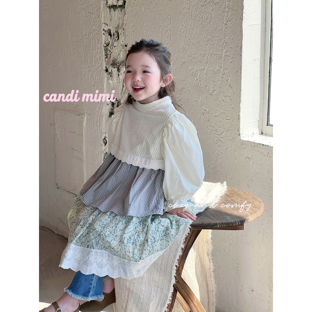 CANDIMIMI Váy babydoll xoè nhiều tầng - Phong cách Hàn Quốc