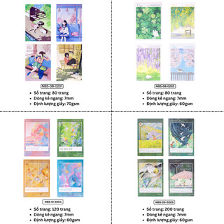 Bộ 5/10 Vở Kẻ Ngang The Moment Classmate Vở B5 80/120/200 Trang Bìa Chống Nước, Tập Học Sinh Dòng Kẻ 2 Màu Chống Lóa