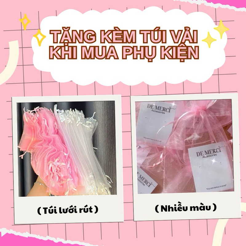 Khuyên tai nữ bạc 925 DE MERCI ACCESSORIES hình nơ ngọc trai sang trọng BT