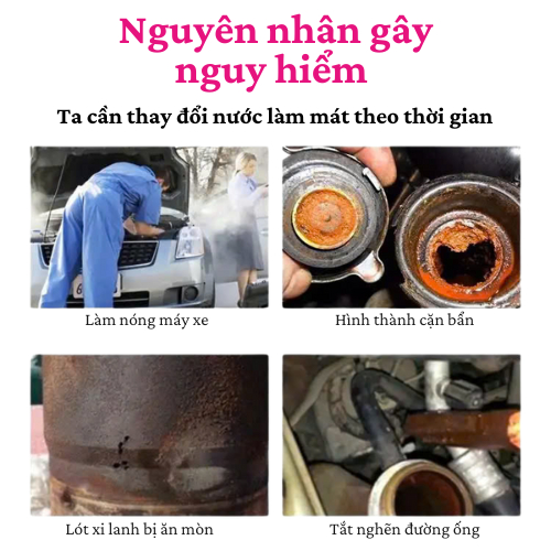 Nước Làm Mát Động Cơ Xanh/ Đỏ/ Nước Làm Mát Pha Sẵn Cho Xe Máy/ Ô Tô- SAKURA -Made In Japan
