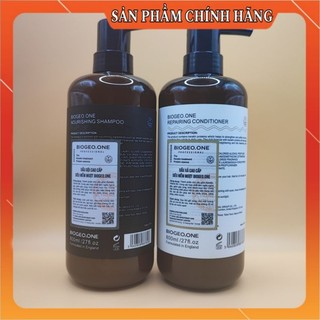 Cặp dầu gội xả BIOGEO.ONE 800ml (CHÍNH HÃNG) Phục Hồi Ngăn Tóc Gãy Rụng , Siêu Mềm Mượt Tóc