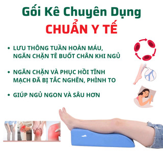 (Chuẩn Ytế- Chuyên dụng) Gối kê chân chống giãn tĩnh mạch, Đệm gác nâng chân thoải mái giúp ngủ ngon CAO CẤP