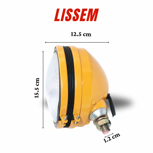 Đèn Pha Tròn Xe Cơ Giới Máy Xúc, Máy Ủi, Ô Tô, Tàu Bè/ Offroad - LISSEM -110/130W- 12v-24v/ Láng/Sọc