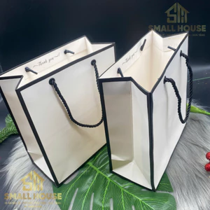 5 cái - Túi giấy Trắng đựng Mỹ phẩm thời trang phụ kiện nước hoa quà tặng