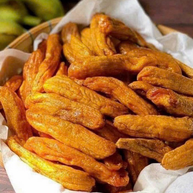 CHUỐI DẼO NGUYÊN TRÁI loại ngon - 1Hộp 500G
