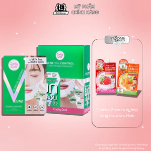 Mặt Nạ V Cathy Doll nội địa thái nâng cơ chống lão hóa chảy sệ giảm bã nhờn se khít lỗ chân lông ekkamai