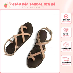 Giày Sandal Nữ Thời Trang Học Sinh Chất Liệu Da Mềm - Màu Sắc Đơn Giản, Basic Dễ Mix Đồ