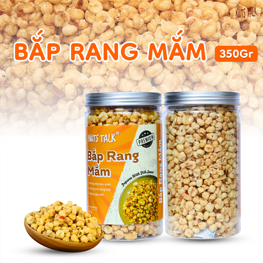 Bắp Rang Mắm Giòn Tan Thơm Ngon Nuts Talk 350gr | Shopee Việt Nam